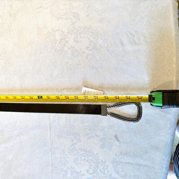 Chico’s Adjustable Belt – Black w/ Antiqued Silver Tear Drop Clasp – NWT - Picture 8 of 13